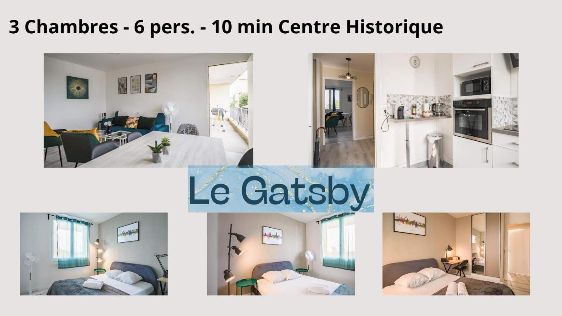 Le Gatsby - 3 Chambres - Centre-Ville Troyes Zewnętrze zdjęcie